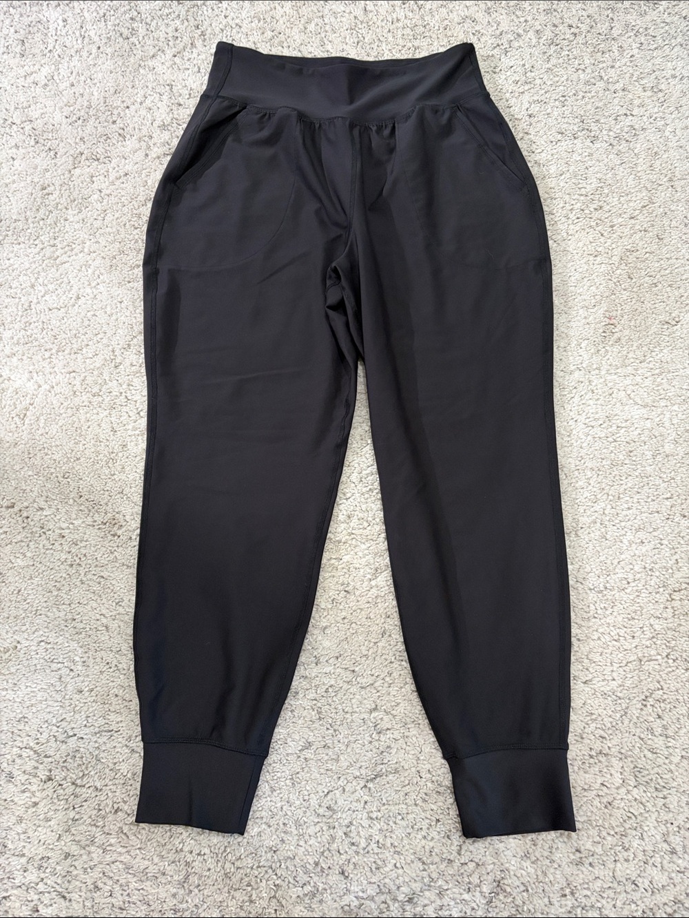Old Navy Active Powersoft Women's High-Rise Black Jogger Pants Size L